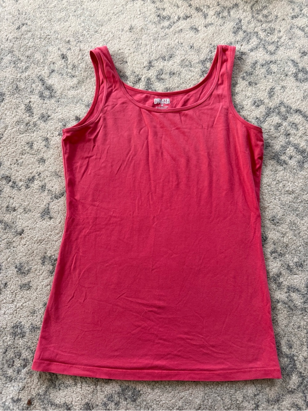 Duluth Trading Co No-Yank Tank Top Women’s Medium Coral Pink